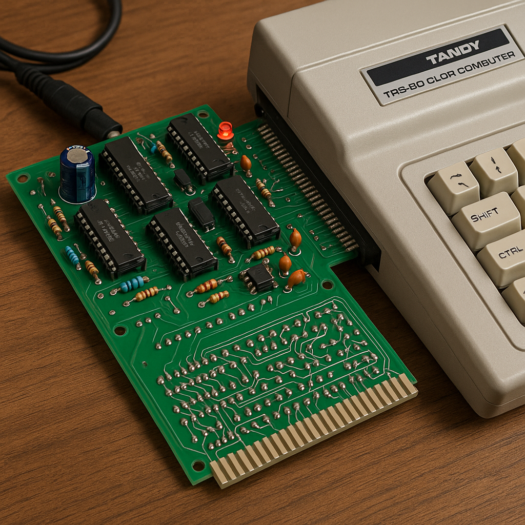 Carte d&rsquo;extension homebrew pour Tandy TRS-80 CoCo