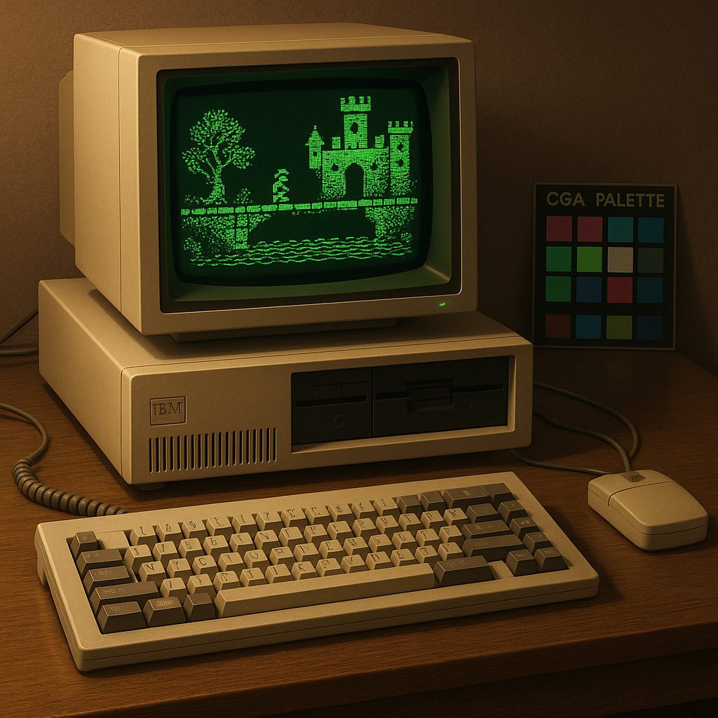&Eacute;volution des jeux sous IBM PC DOS entre 1981 et 1990